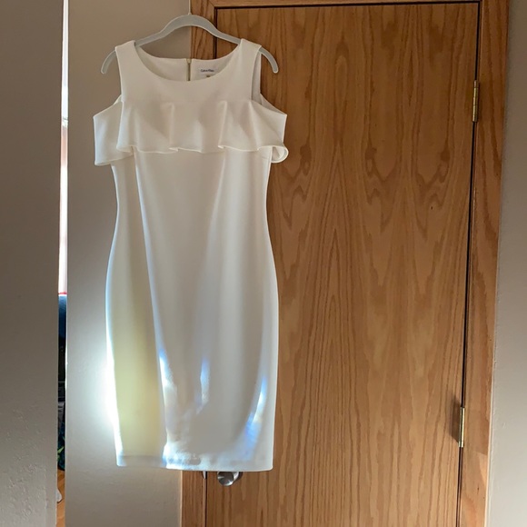 Calvin Klein off white dress size 10 - Picture 1 of 3